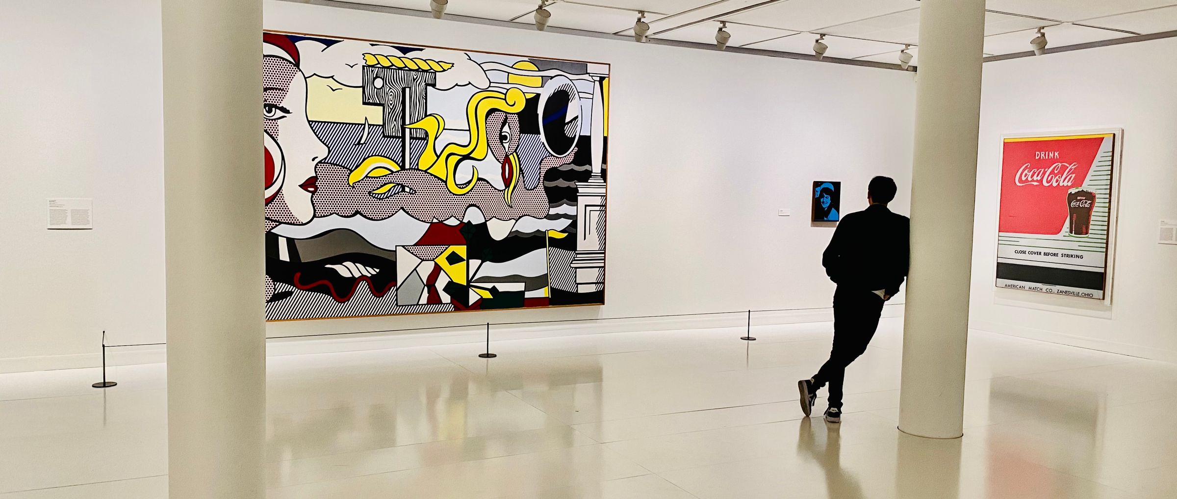 A visitor at the Louisiana Museum of Modern Art